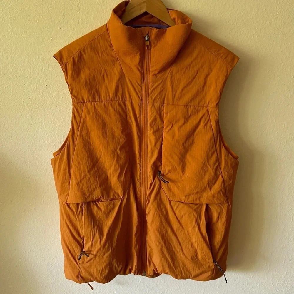 Lululemon sz L Insulated Hiking Vest Autumn Orange, great pre owned condition - Picture 6 of 16